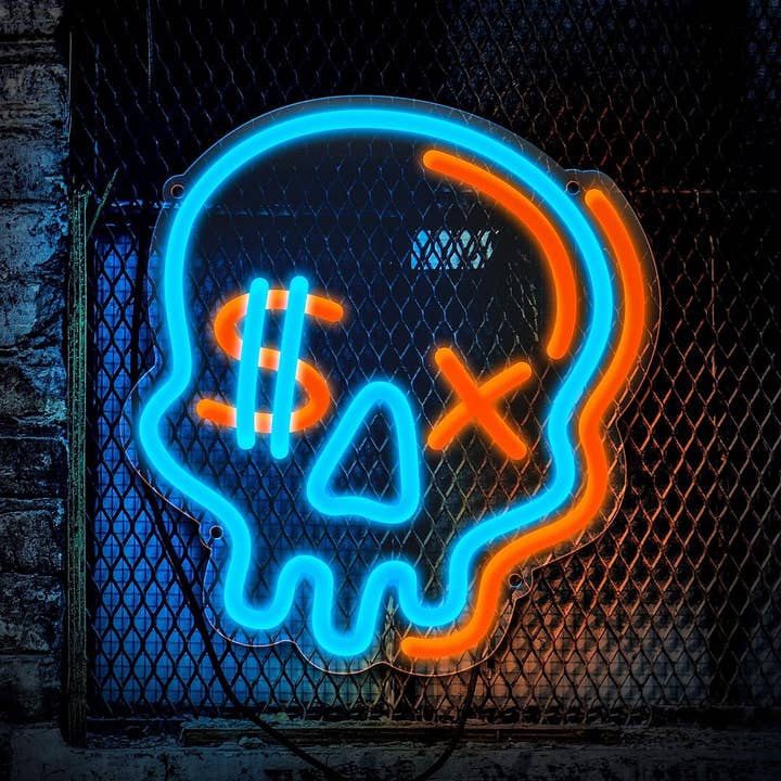 Skull Neon Sign 2 voor wholesale door Aoos Custom