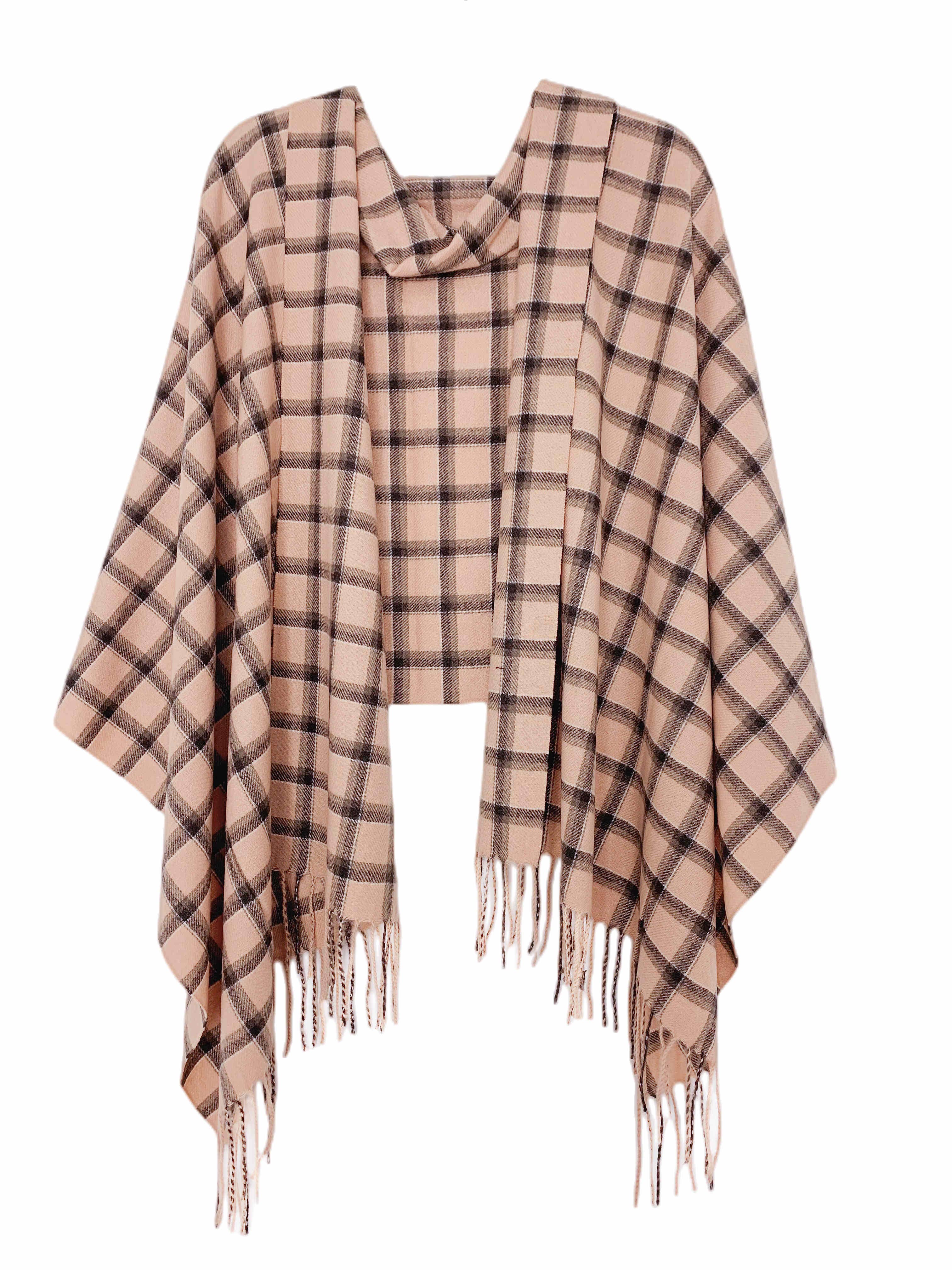 JC Sunny Fashion – Engroshandel Wrap - Dame – 6 farver—blødere end Cashmere Plaid Blanket Wrap3