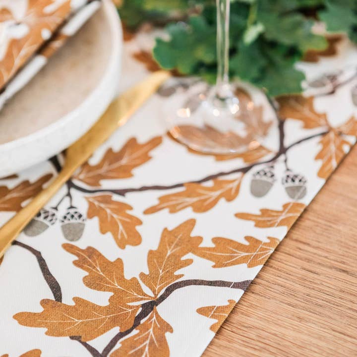 Pintail Candles | Avalon Home – wholesale Table runner – Golden Oak Table Runner2