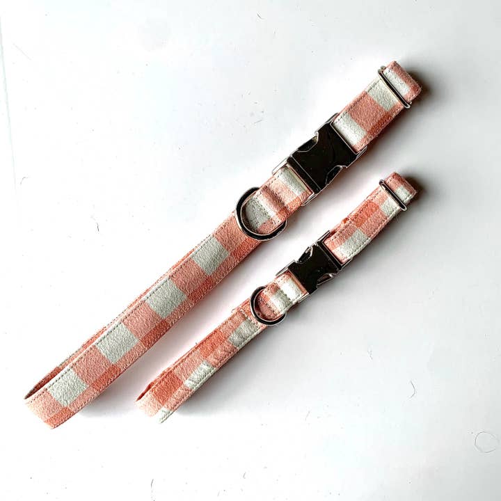 Rosafarbener karierter Flanellkragen für den Großhandel von Luca and B