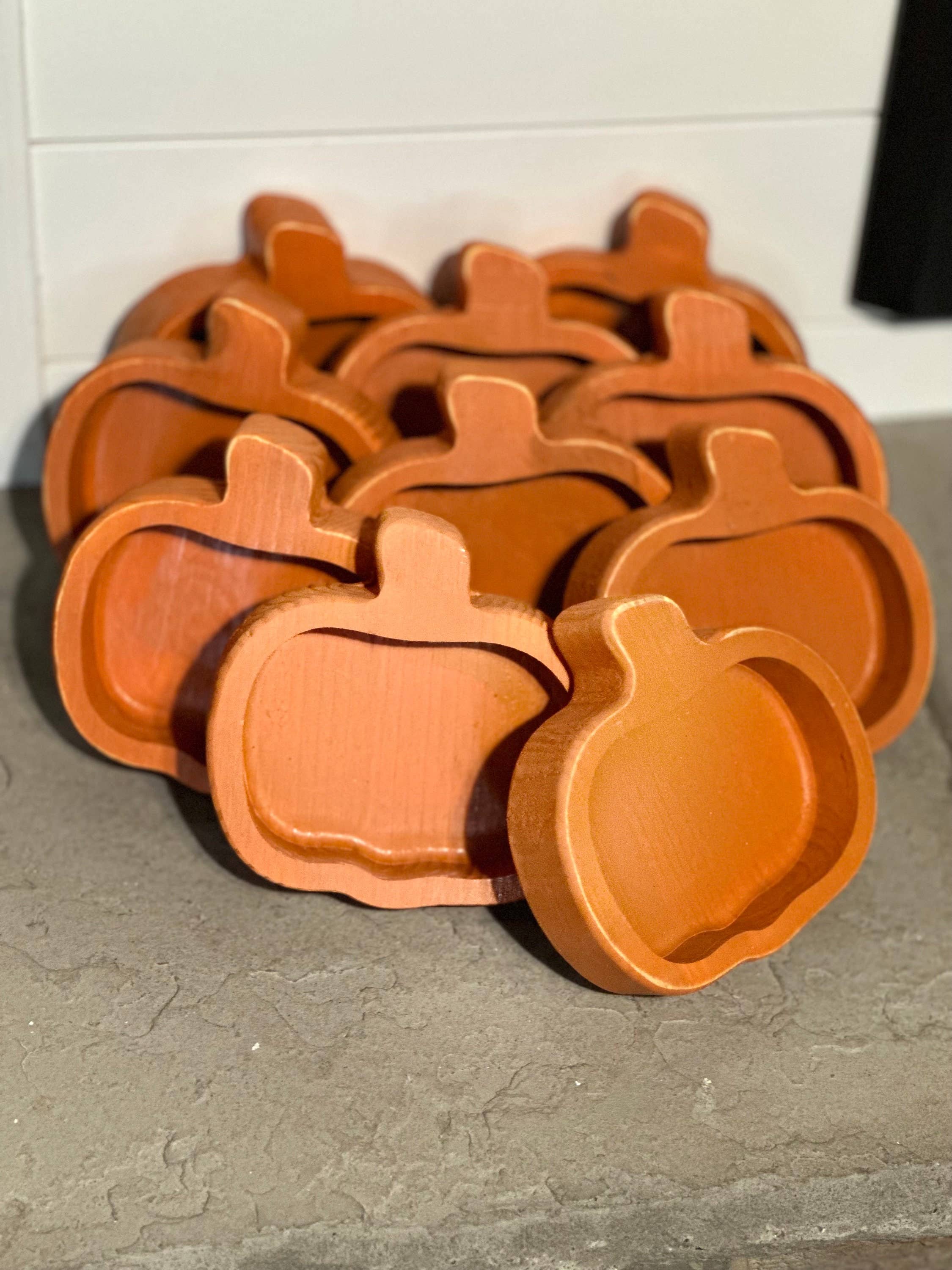 McCain's Furniture Co - Wholesale Candle Holder - Mini Pumpkins Orange- Wholesale Bundle of 10 - Candle Ready2