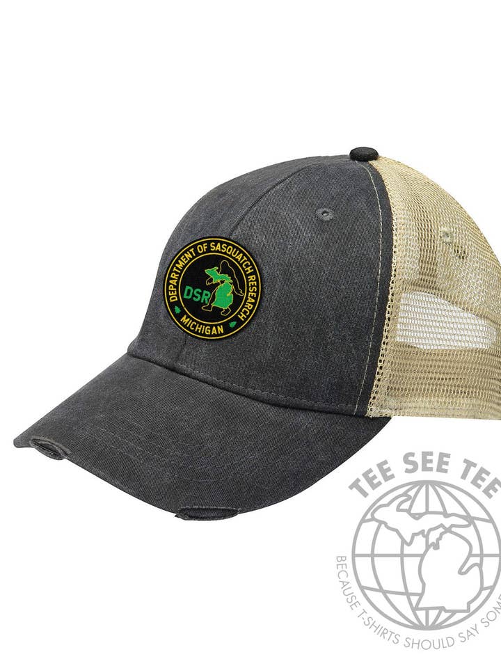 Michigan Department of Sasquatch Research™ Trucker Cap for wholesale by Idea Farm LLC