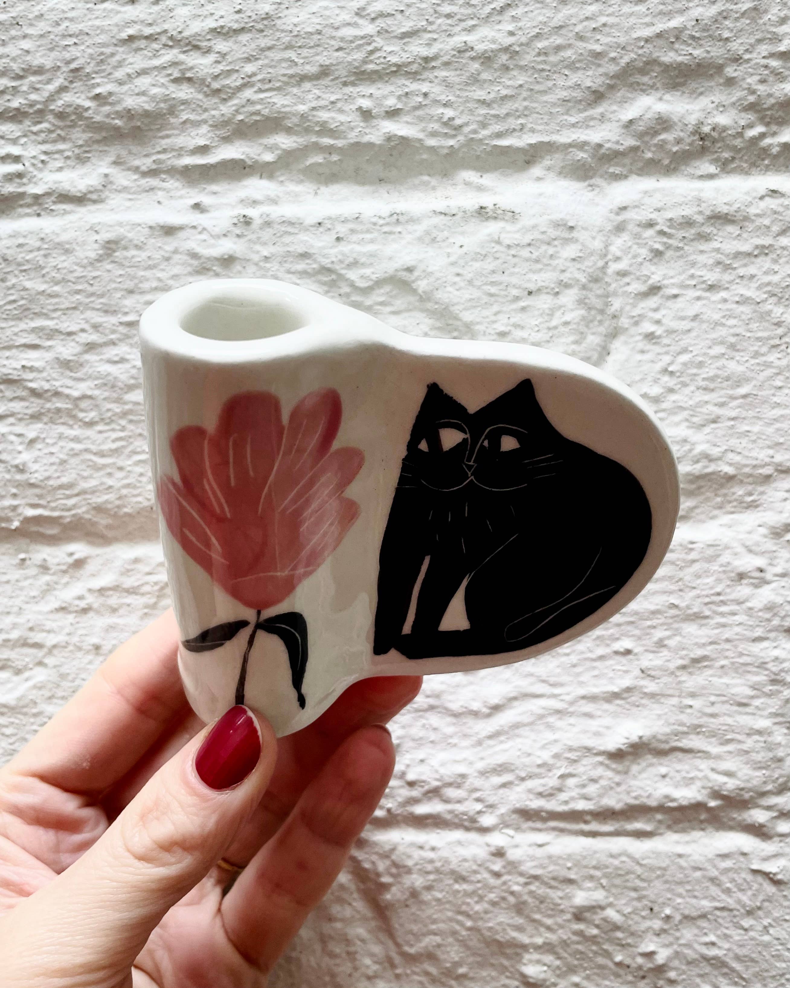 Anna Soba - Wholesale Candle Holder - The cutest candle holder, hand built and illustrated1