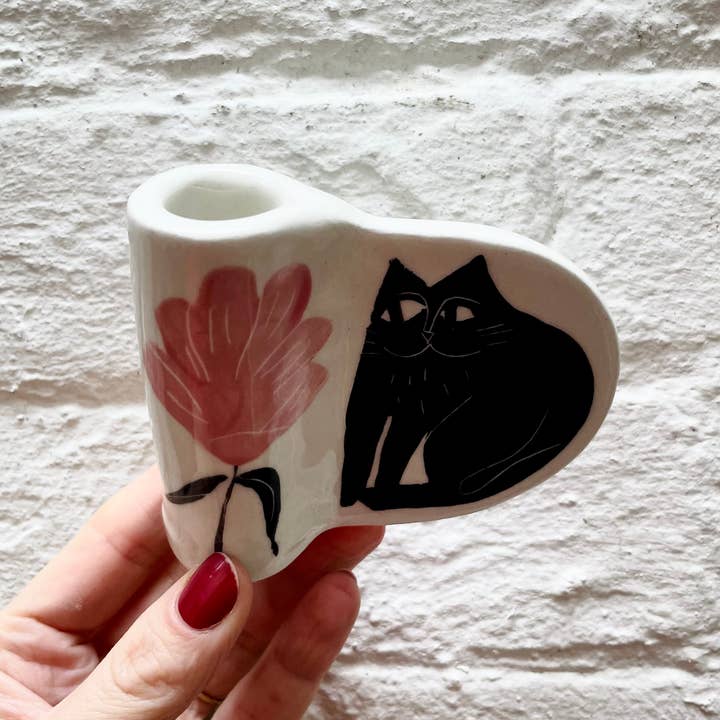 Anna Soba - Wholesale Candle Holder - The cutest candle holder, hand built and illustrated1