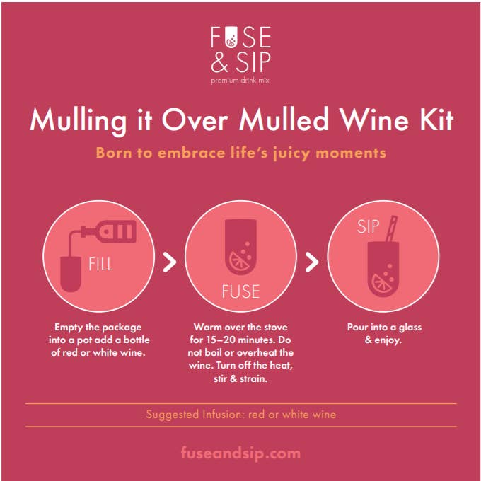 Fuse and Sip - Wholesale DIY Drink Kit - Mulling it Over Mulled Wine Kit2
