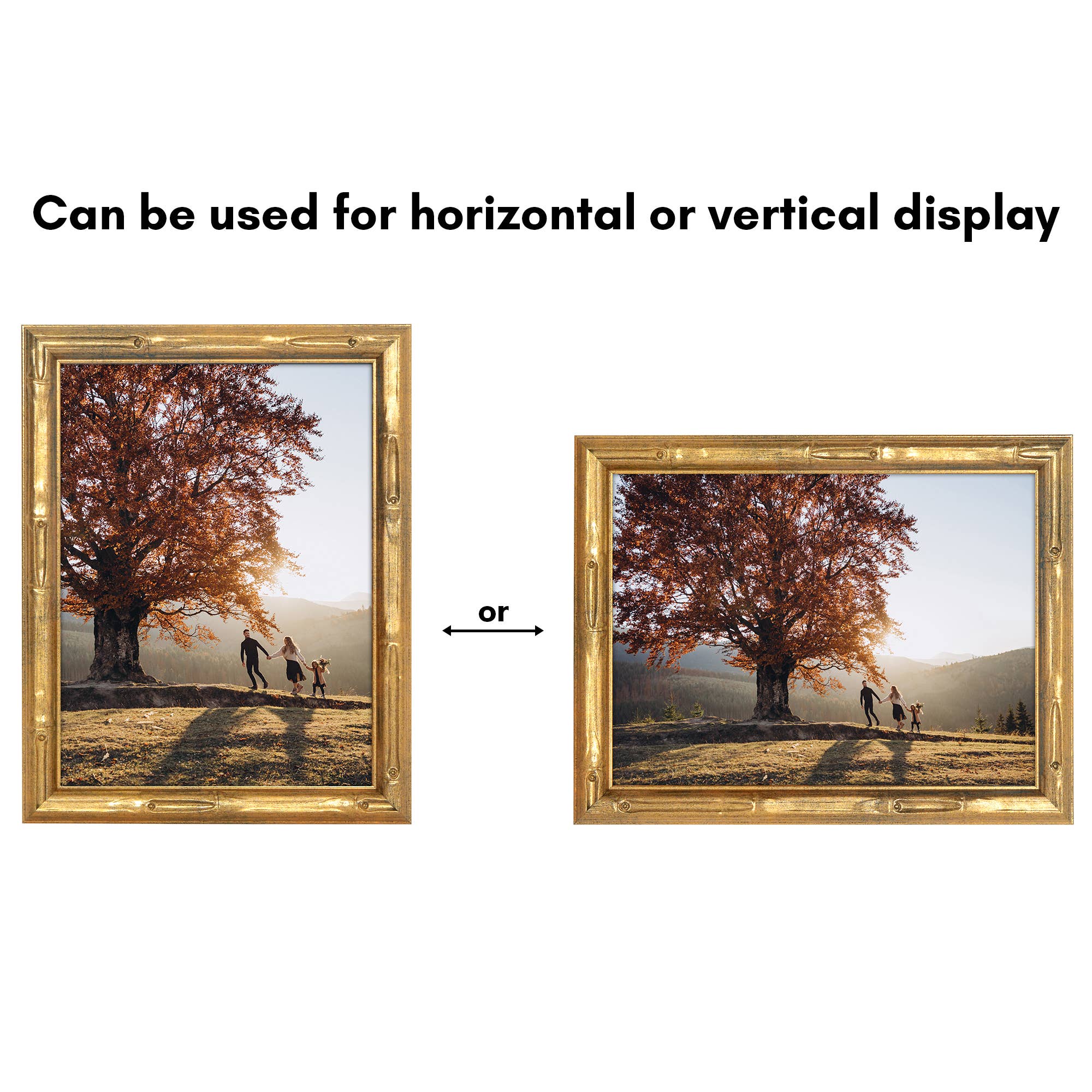 Americanflat Gold Bamboo Frame with Faux Bamboo Design for wholesale on Faire22