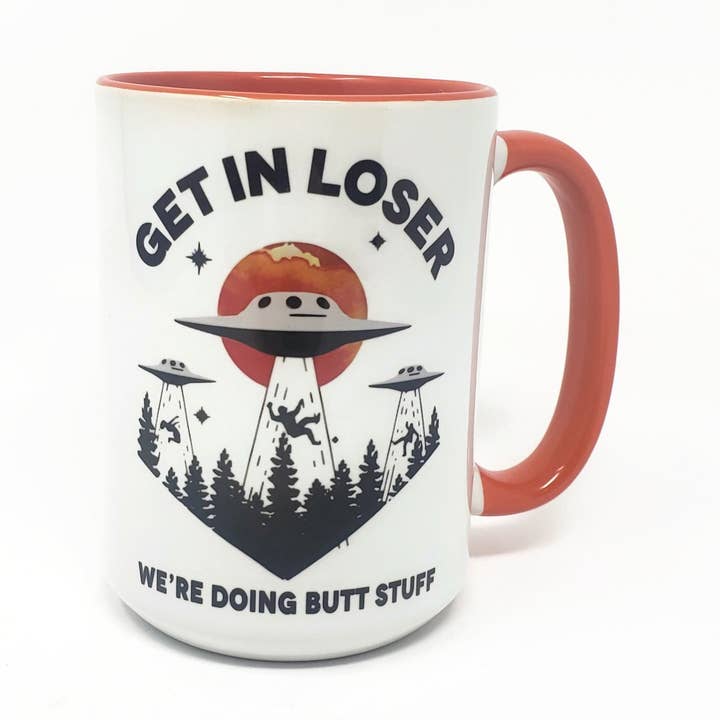 15 oz Mug - Get in Loser for wholesale by Candlelit Desserts