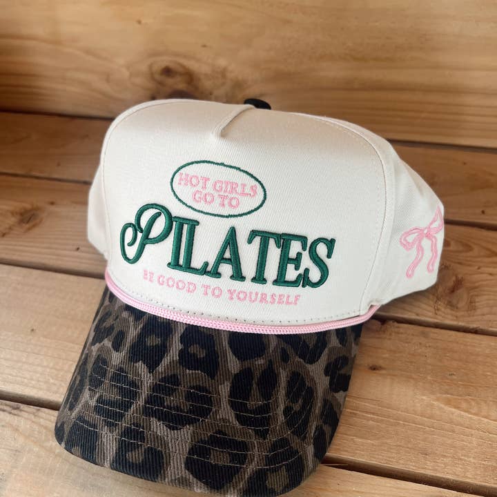 KENZKUSTOMZ - Wholesale Trucker Hat - Women's - Hot Girls go to Pilates - Leopard Vintage Hat5