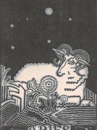 Bélier par Henri van der Stok, 1870 - 1946 - Carte postale pour la vente par Flashback Shop