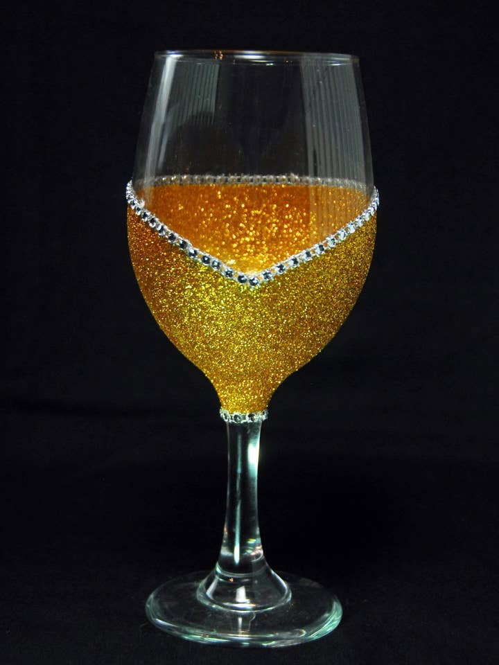 Copo de Vinho com Brilho e Purpurina – Cadela Favorita (A Coleção Cadela) por atacado de WineyBitches.Co