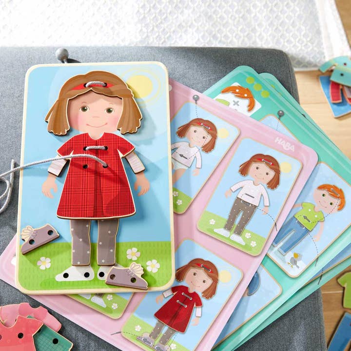 HABA USA - Wholesale Classic Toy - Kids - Dress Me Threading & Lacing Game5