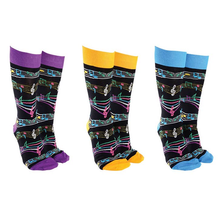 Sock Society Fave Musical Note for wholesale by Joe Davies