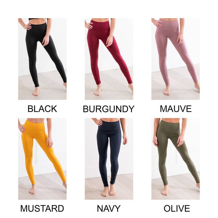 Truly Contagious - Wholesale Fashion leggings – Women's - Super Soft Fleece Lined Leggings - 3" Waist ( SOL01-FLEECE-317