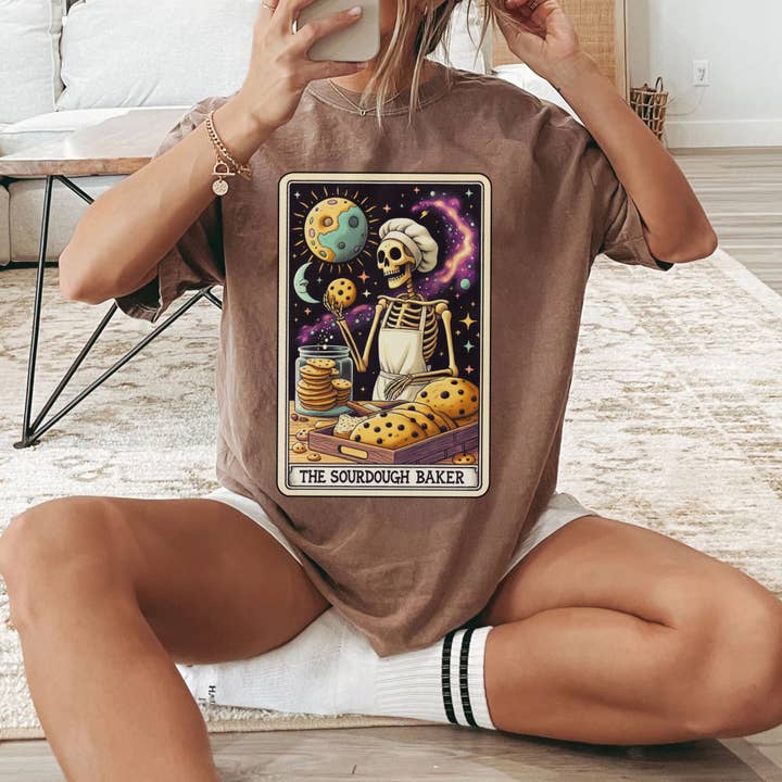 The Sourdough Baker Tarot Card Shirt for wholesale by EnjoyMyDesign