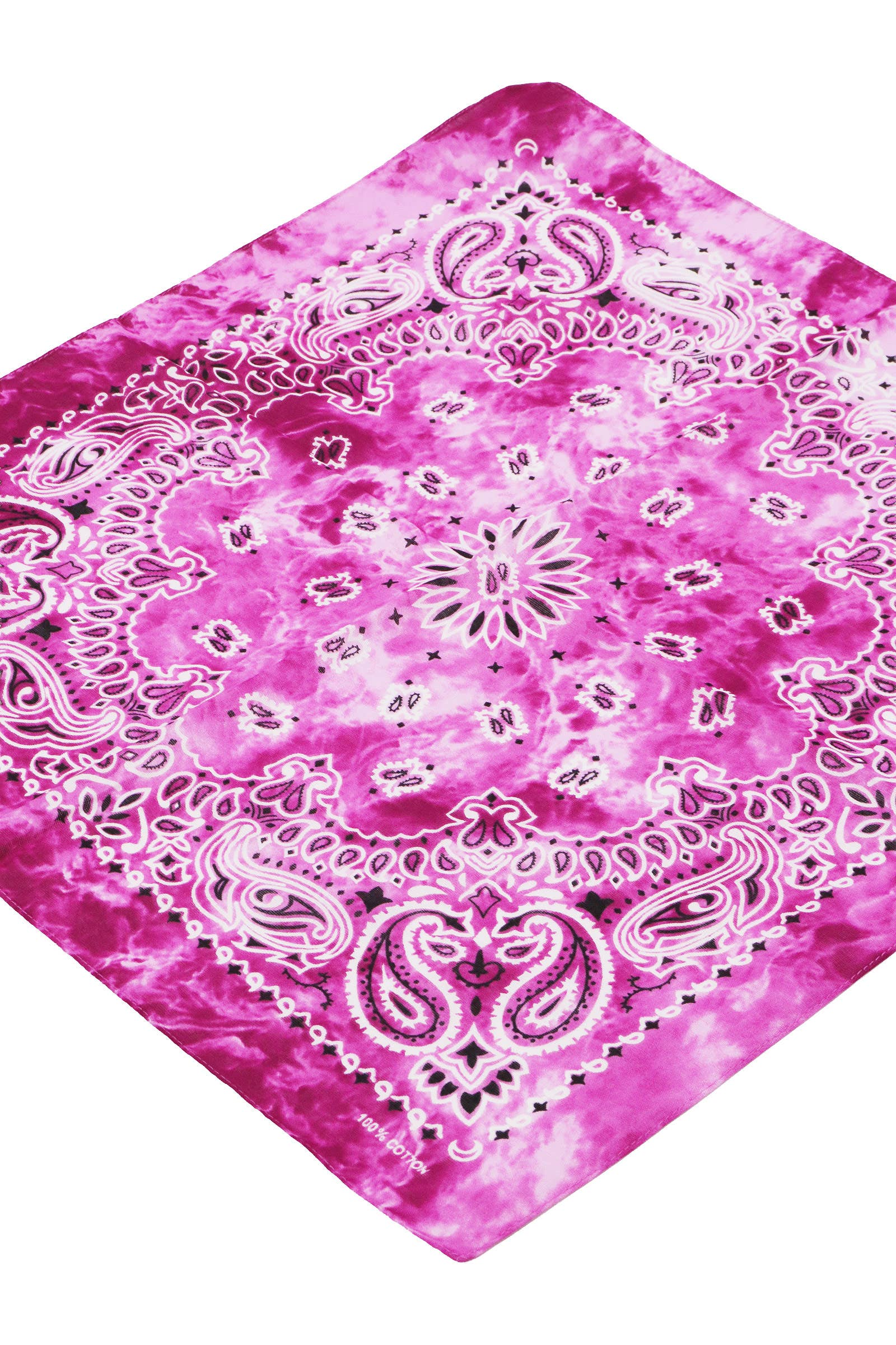Cap Zone - Wholesale Bandana – Women's - Paisley Tie Dye Marble Gradient Cotton Bandana10