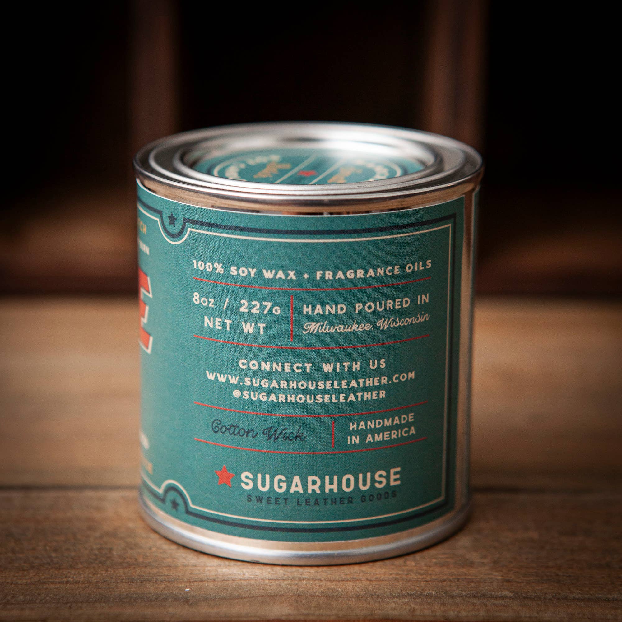 Sugarhouse Leather - Wholesale Novelty Candle - Lake Time Soy Paint Can Candle2