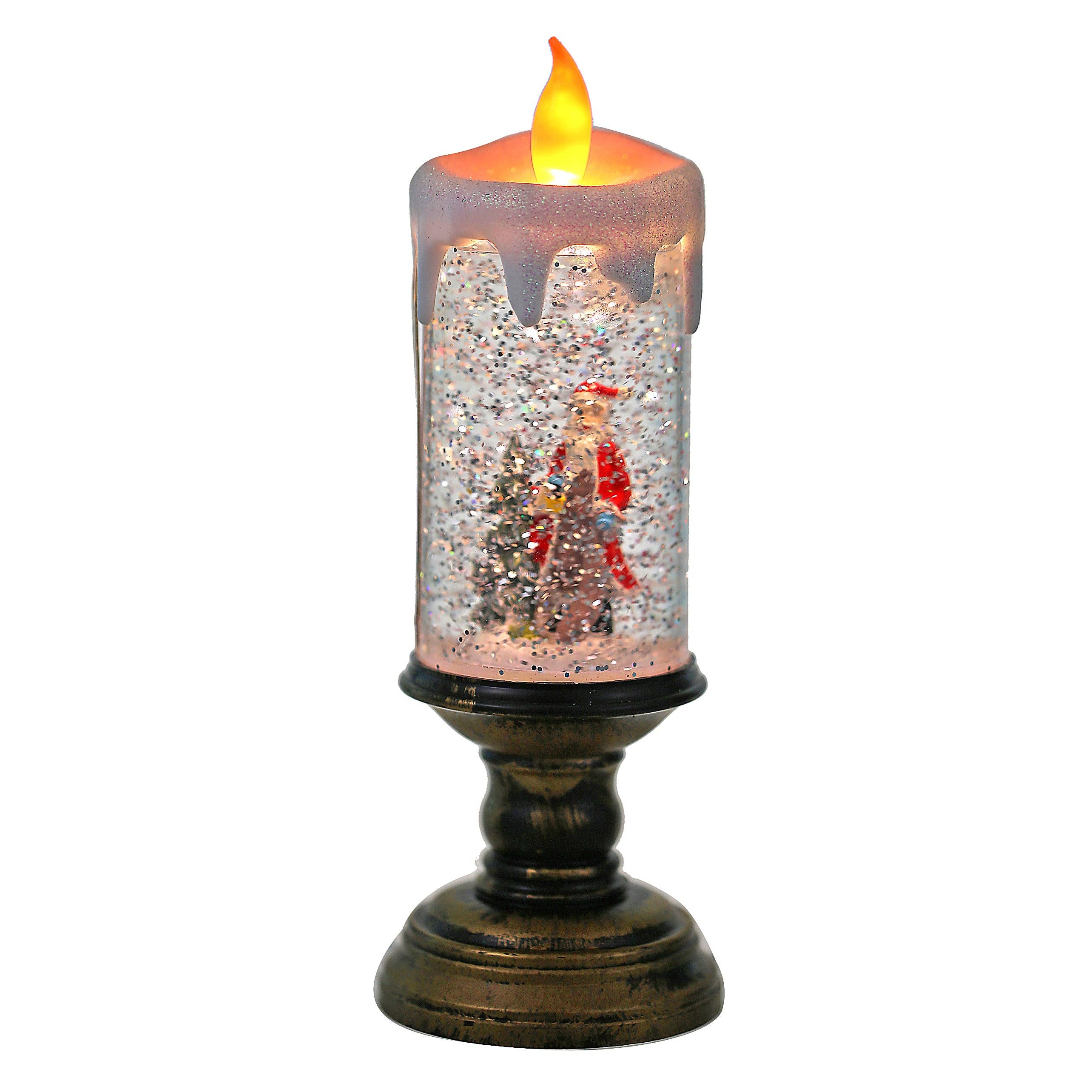 SINT - Wholesale Christmas Decoration - SINT Christmas Musical Snow Globe Candlestick Lantern13