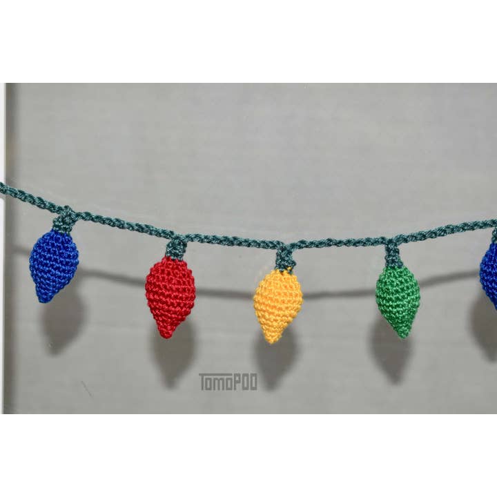TOMOPOD LLC - Wholesale Bunting/Garland - Crochet Christmas Lights Garland, Christmas Home Decoration