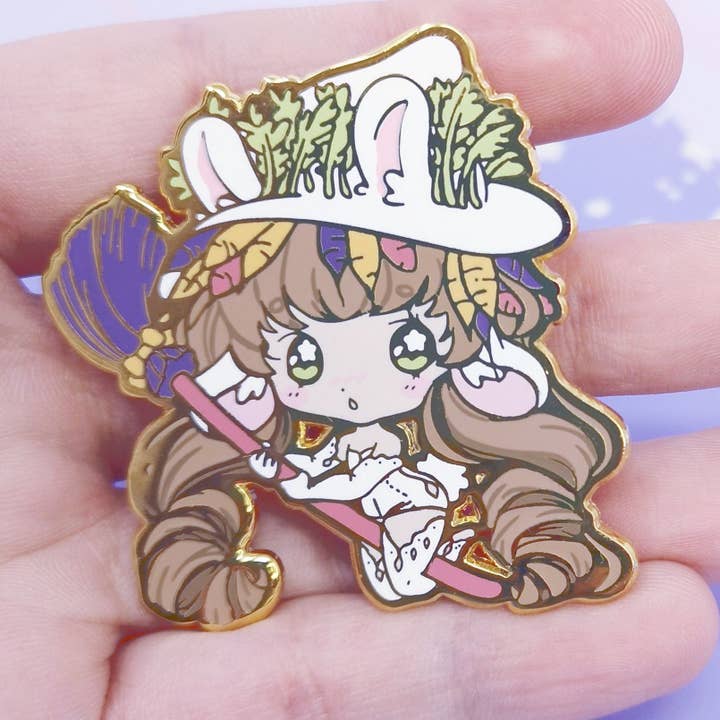 Bunny Witch - Emalje Pins for engroshandel hos Kittynaut