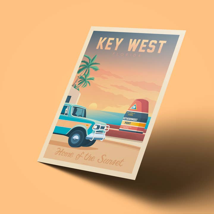 Olahoop Travel Posters - Wholesale Poster - Key West Florida - United States Travel Poster4