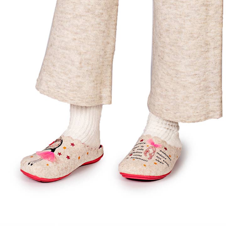 Marpen Slippers - Wholesale Slippers - Women's - Ecru Ballerina Slippers2