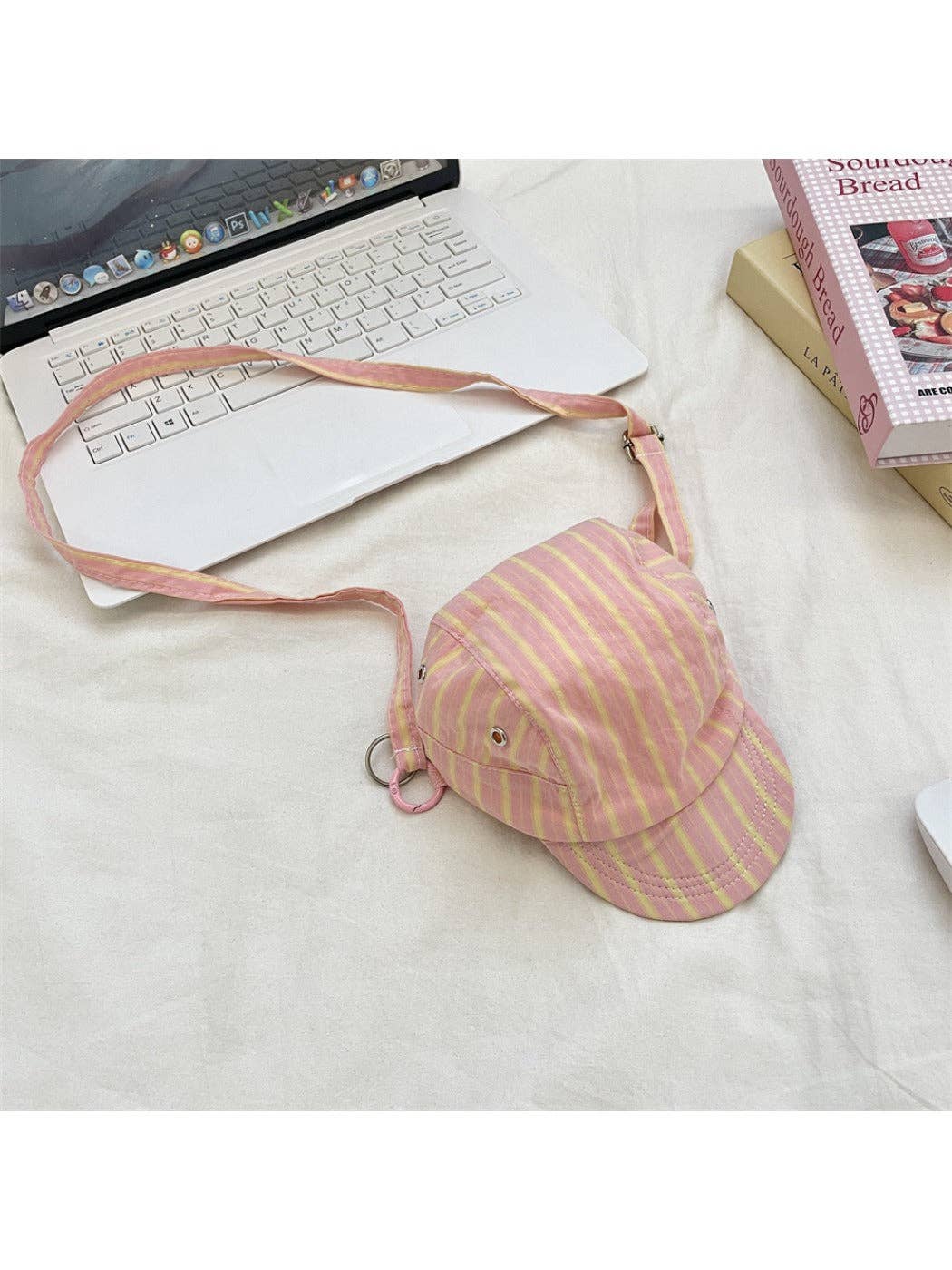 Funkyrel® Atzbranding Limited - Wholesale Crossbody Bag - Women's - Cosbai – Retro Stripe Hat-Shaped Crossbody Bag0