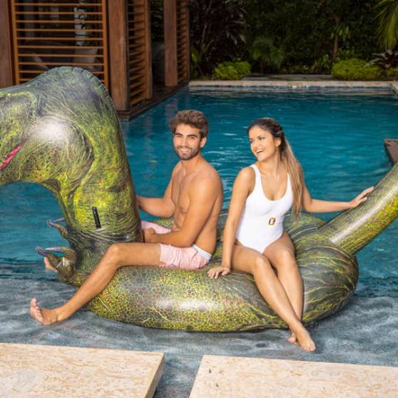 Gigantic 2 to 3 Person T-Rex Dinosaur (Green) for wholesale by PoolCandy