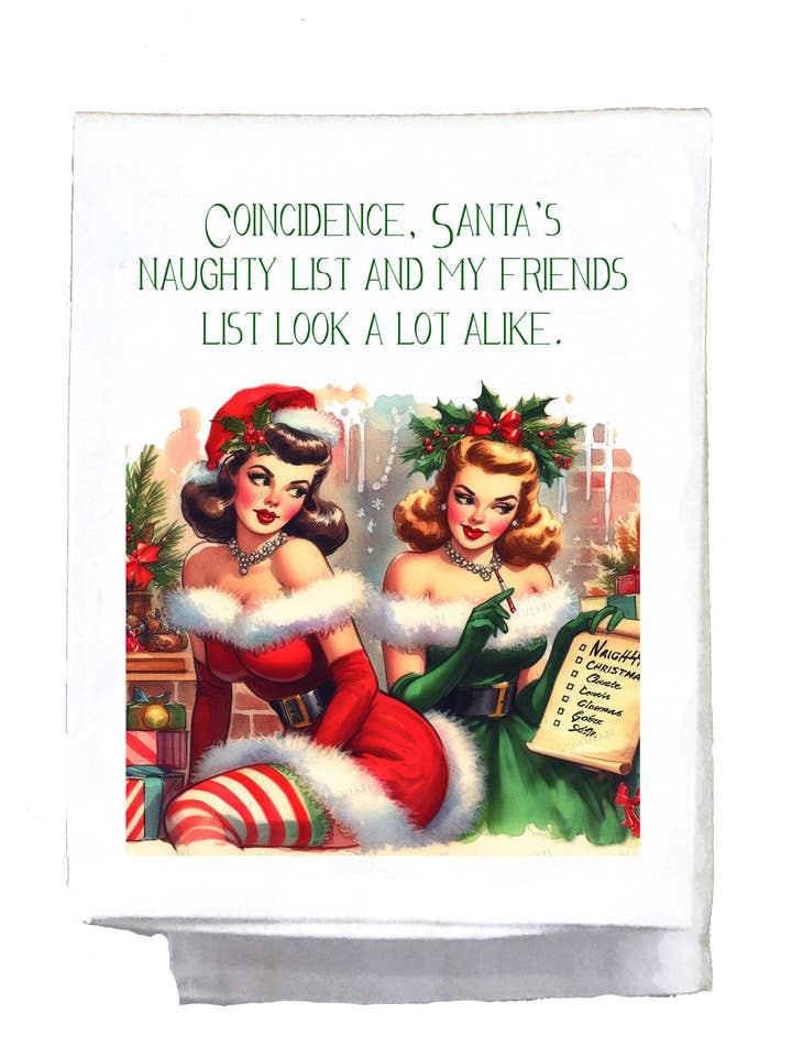 Sassy Girl, Noël, Coïncidence La liste des vilains du Père Noël et ma liste d'amis 2 pour la vente par Sassy Talkin