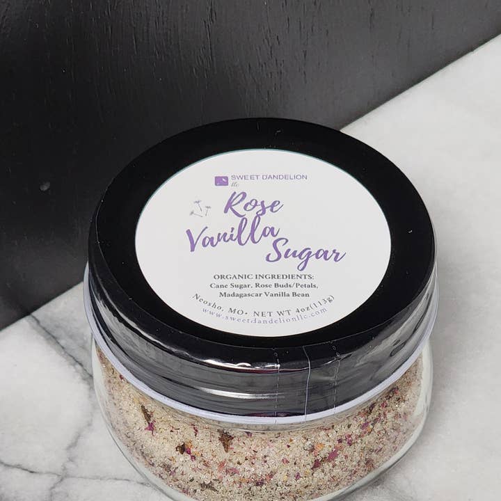 Sweet Dandelion, llc - Wholesale Sugar/Sweetener - Rose Vanilla Sugar1