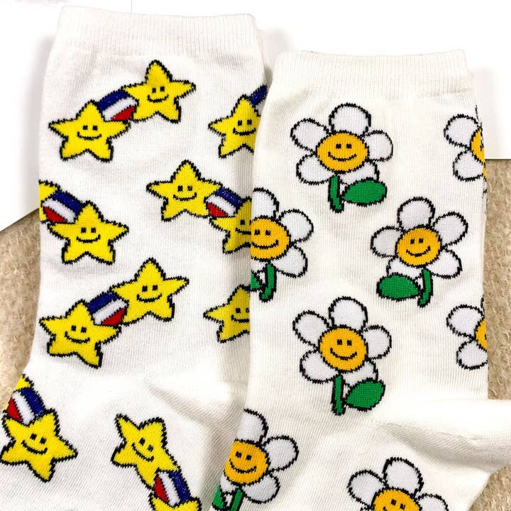 7DAYSSOCKS – Engroshandel Strømper - Dame – Kvinders Crew Pangpara-Pangpang Strømper8