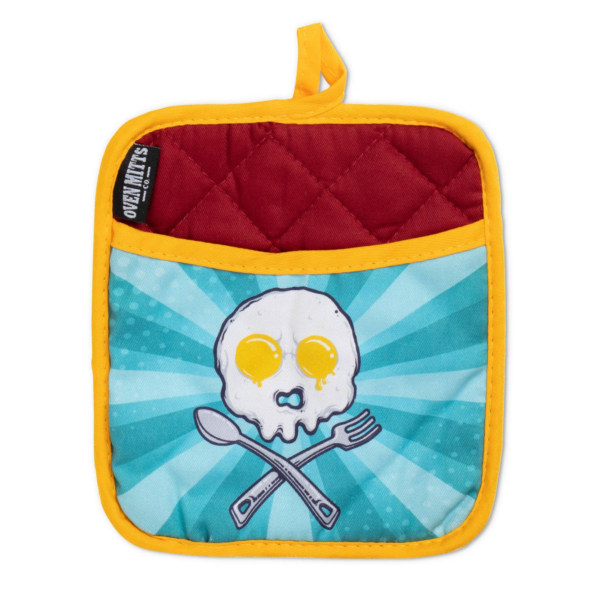 Zapps Clothing - Vente Gants de cuisine/maniques - Ensemble de gants de cuisine et de porte-casseroles Many Have Eaten, Few Have Die2