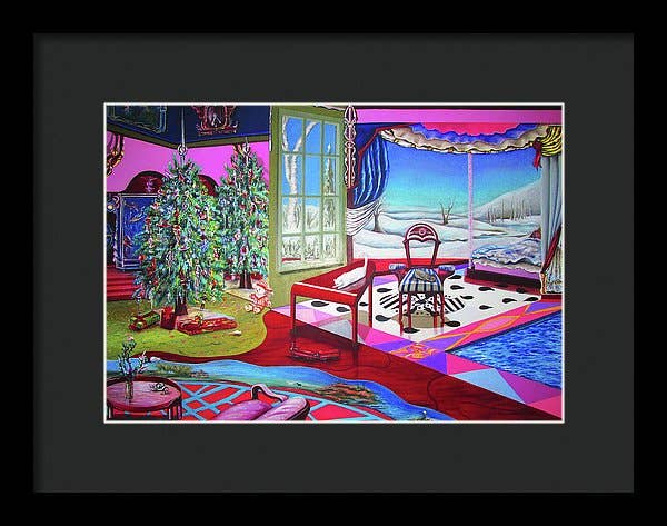 Sharon Tatem Fashion LLC - Wholesale Painting/Drawing - Christmas Painting - Framed Print5