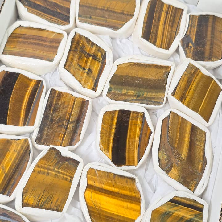 Polished Tiger Eye Flat ~ Polished Crystals ~ Minerals for wholesale by Aquamarine Daydream Wholesale