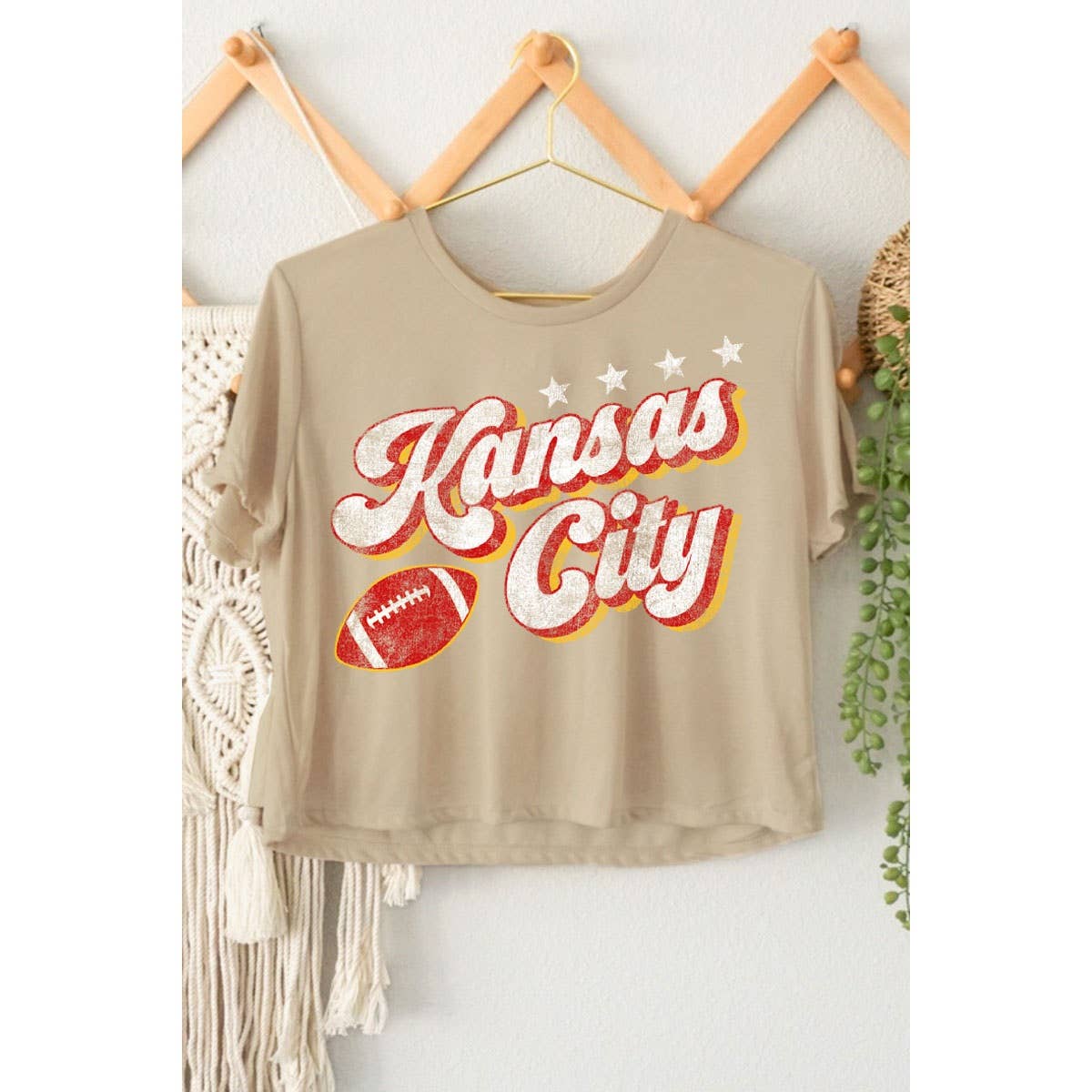HRTandLUV - Wholesale Screen Printed T-Shirt - Women's - KANSAS CITY GRAPHIC CROP TOP0
