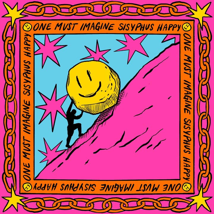 Kate Letters Lots - Wholesale Poster - One Must Imagine Sisyphus Happy Poster1