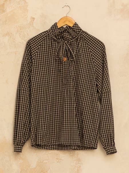 Cottyfish - Wholesale Button Down Shirt - Women's - PAINTER CHECKERED SHIRT0