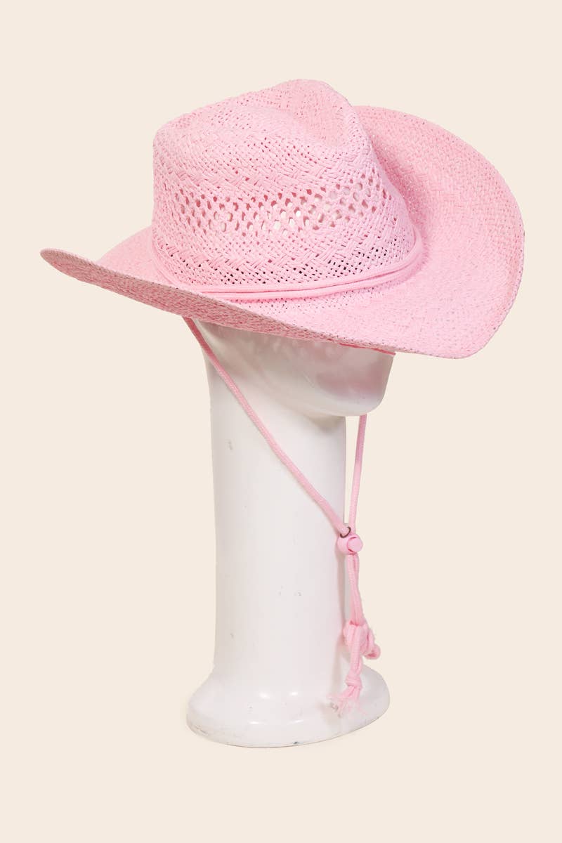 Anarchy Street – Chapéu de cowboy - Mulher por atacado – Chapéu de Cowboy Ocidental de Palha Trançada8