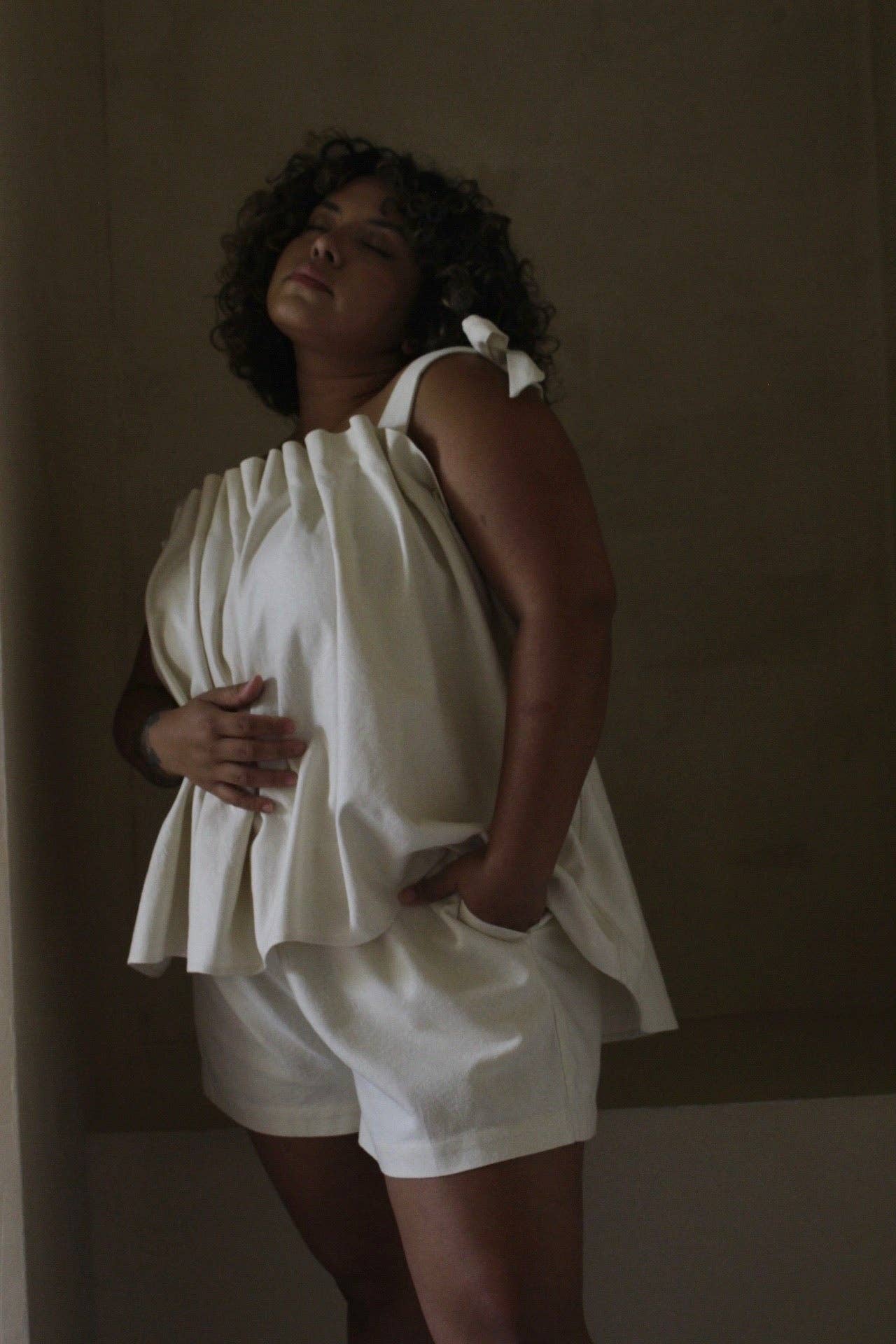 Na Nin – Blusa - Mulher por atacado – Top Toni Tecido em Seda3