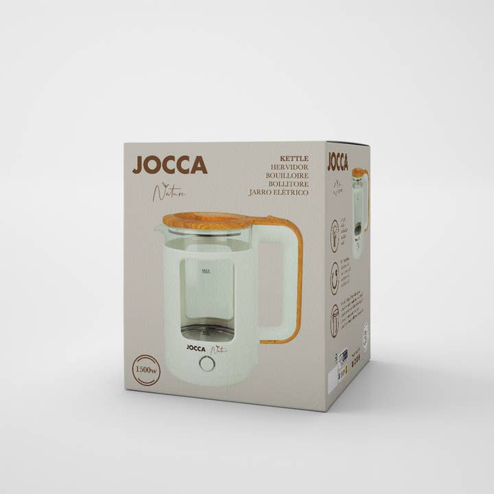 JOCCA – Großhandel Wasserkessel – Elektrischer Wasserkocher 1,8L Nature Line Weiß2