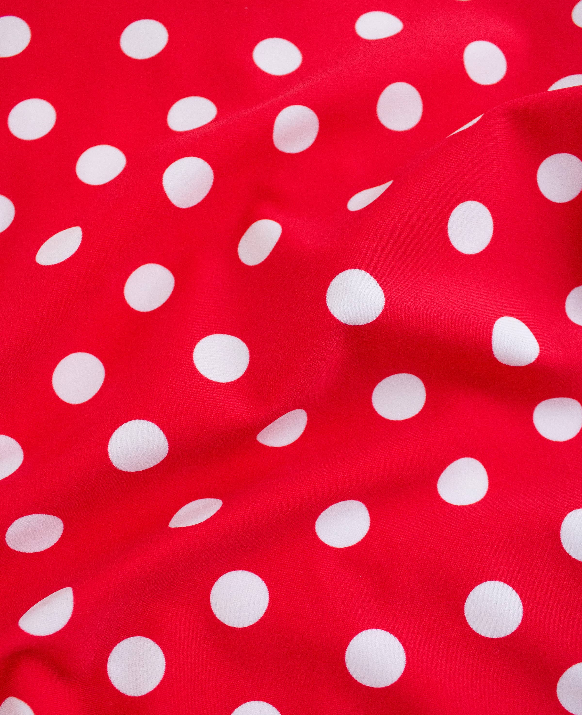 Girls Red Vintage Polka Dot Halter One Piece Swimsuit for wholesale on Faire6