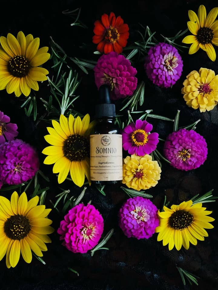 Somnio Tincture (Insomnia and Racing Thoughts) for wholesale by The Medicinal Melange