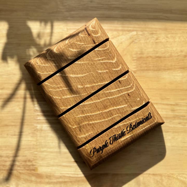 Jabonera de madera para venta al por mayor de Purple Thistle Botanicals