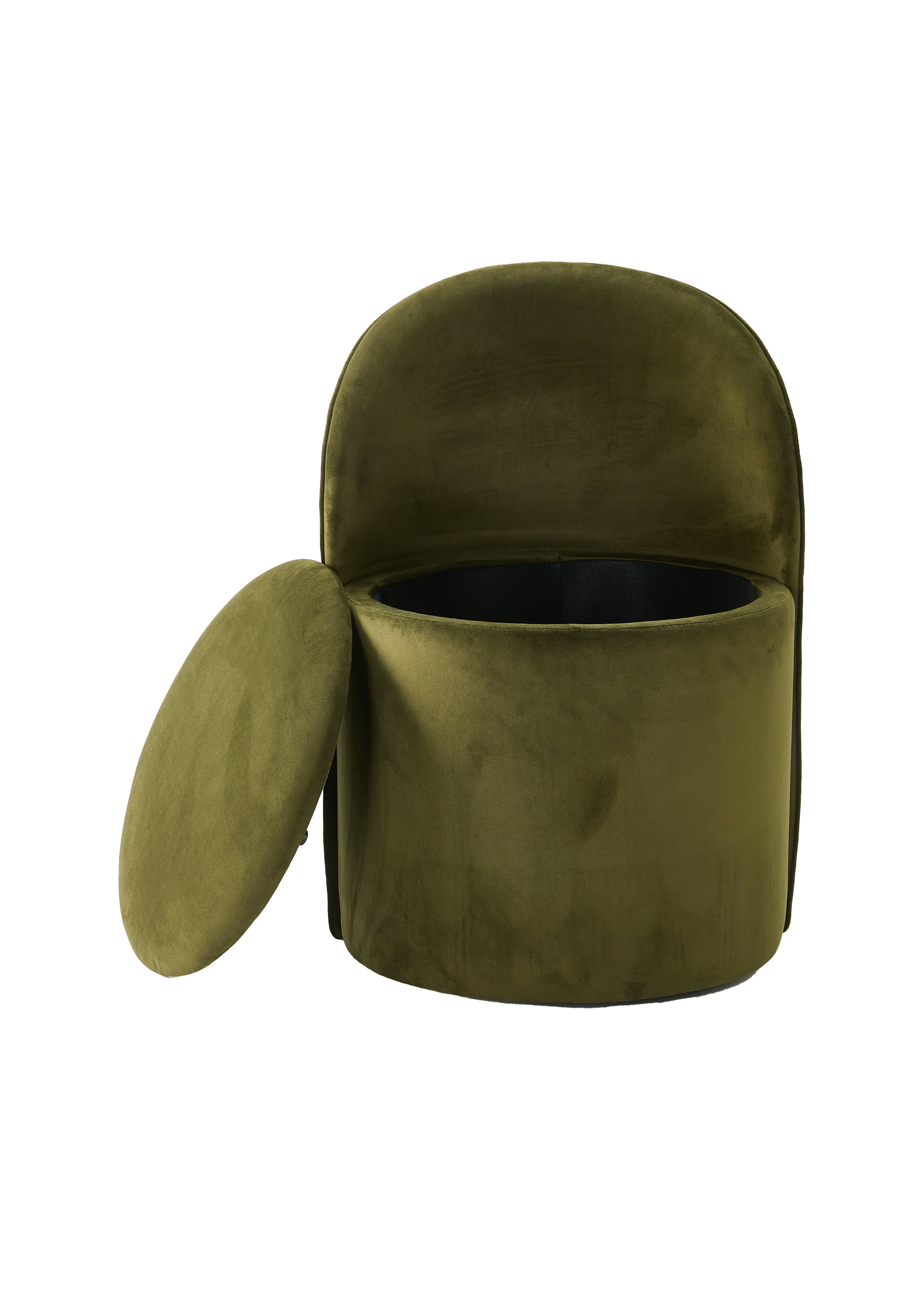 Acacia Home - Vente Chaises - Chaise de salle à manger Renee avec rangement et roulettes3