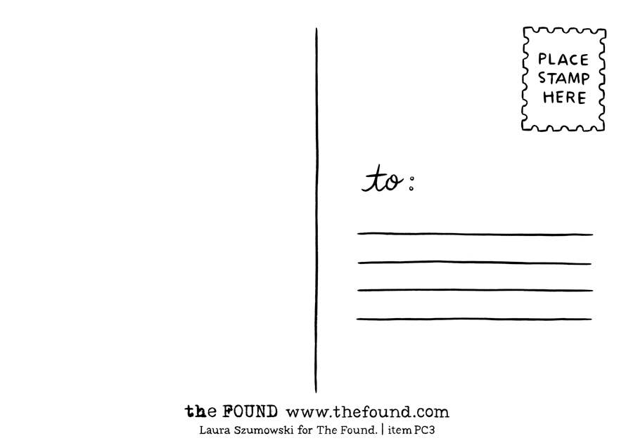 THE FOUND - Wholesale Postcard - Chicago Icons Lettering Postcard1
