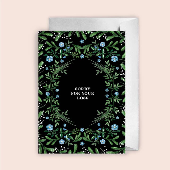 Condolências · Cartão dobrável por atacado de luvter paper