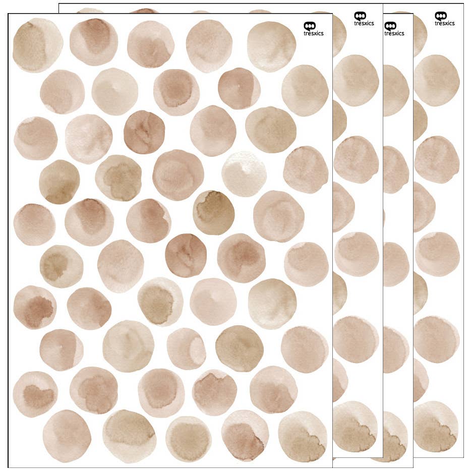 tresxics – wholesale Fönster-/väggdekal – Väggklistermärken akvarell prickar21