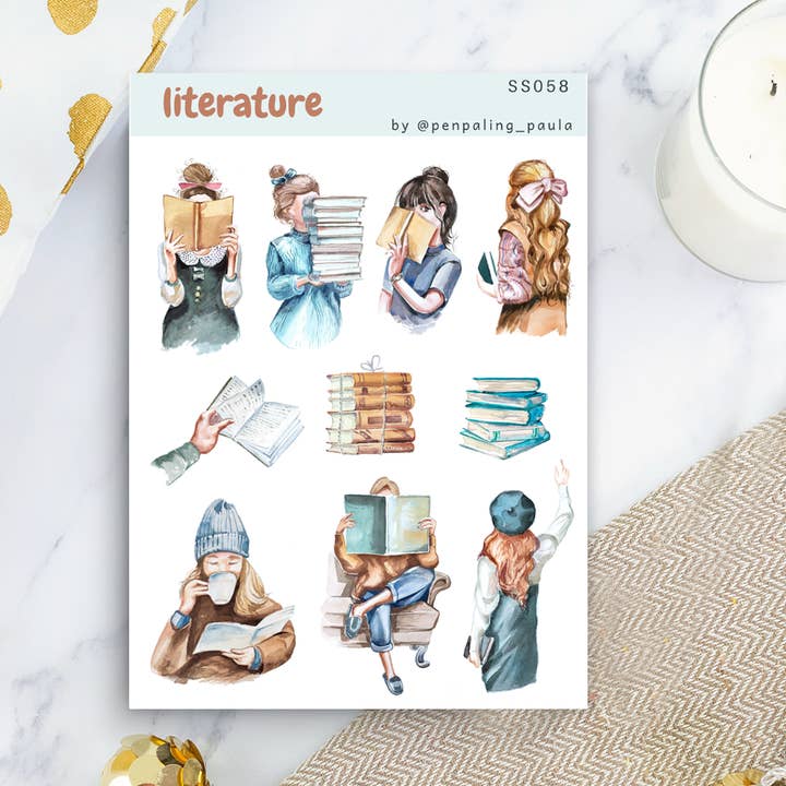 Penpaling Paula - Wholesale Sticker - Literature - Sticker Sheet