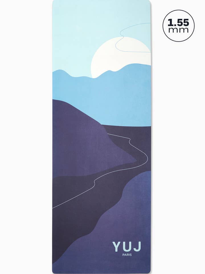 BLÅ LANDSKAB 1.55mm yogamåtte for engroshandel hos YUJ PARIS