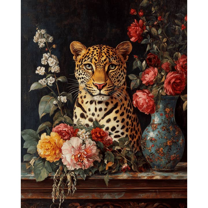 Mowbi - Wholesale Art Print - Jaguar Portrait - Animal Still Life Wall Art Prints – 8″x10″ Artwork for 11″x14″ Frame