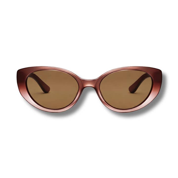 Arden Cocoa Nude. Acetate Sunglasses for wholesale by Minue Opticians